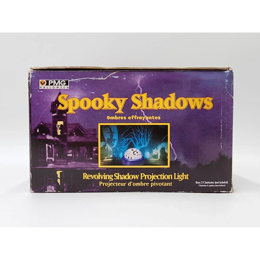 Spooky Shadows‎ Projection Light Halloween Witch Graveyard 2001 Tested & Working